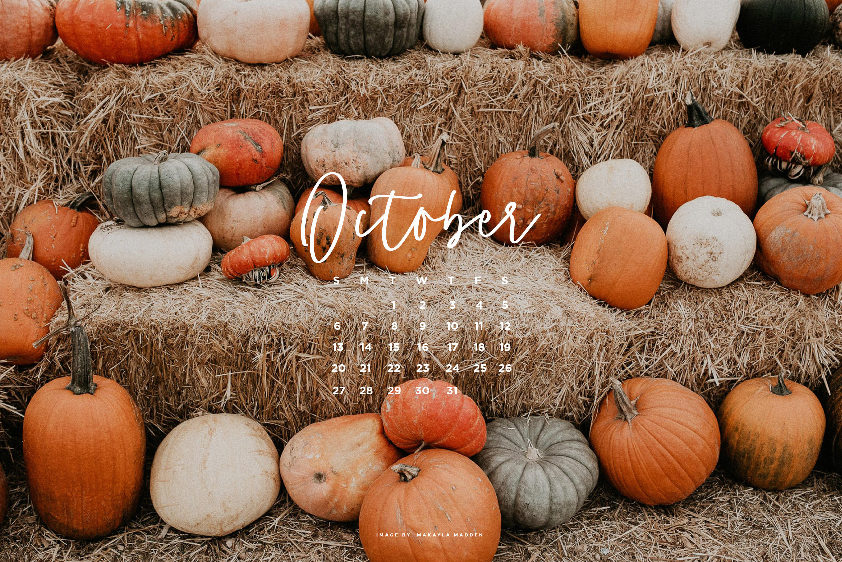 October Desktop and Mobile Wallpaper