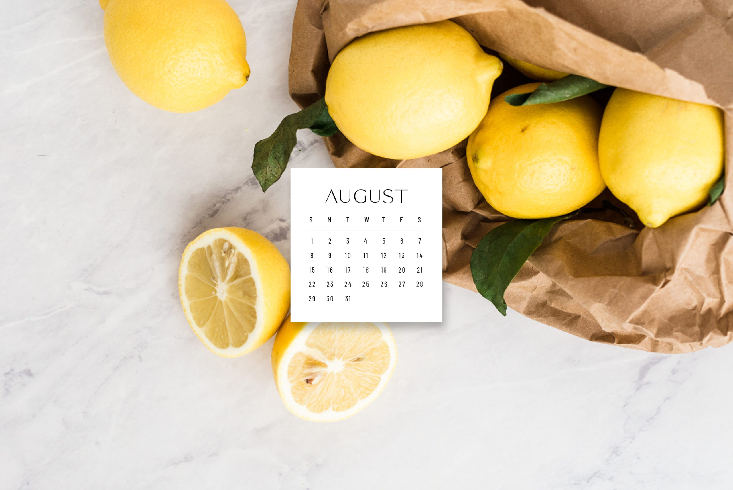 August Calendar Wallpaper Desktop