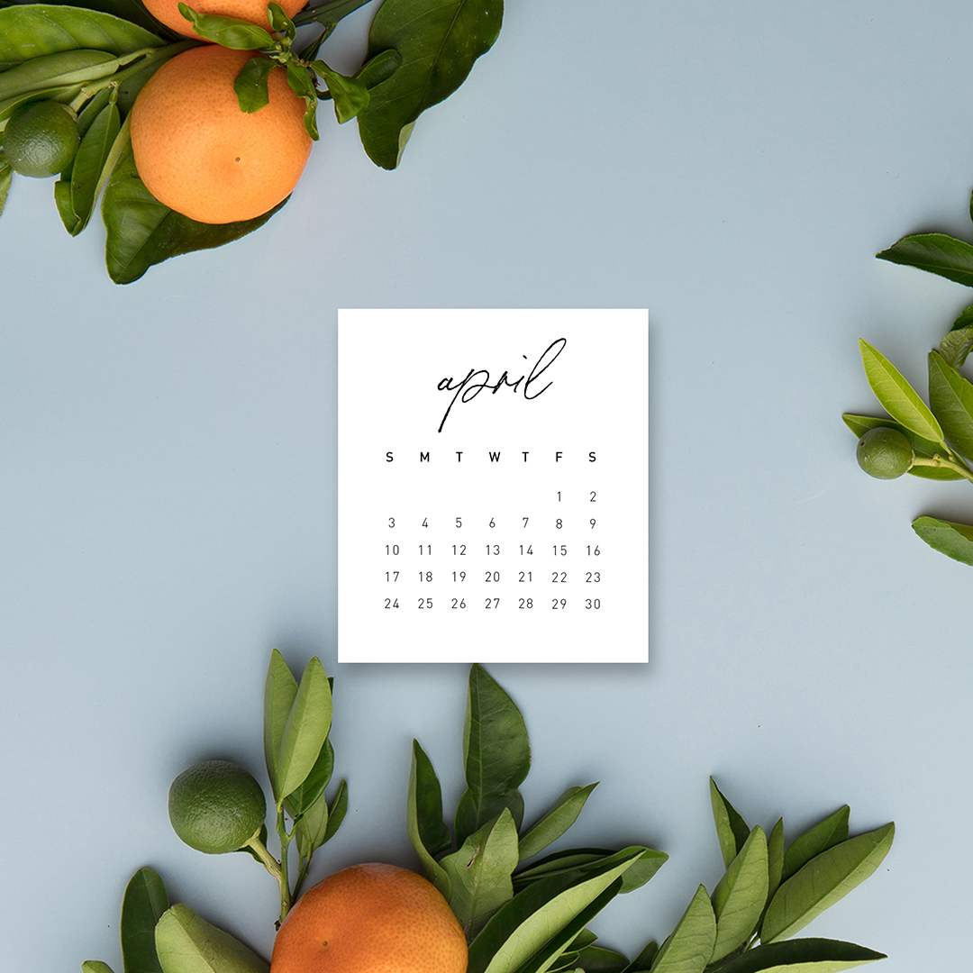 April Calendar Wallpaper