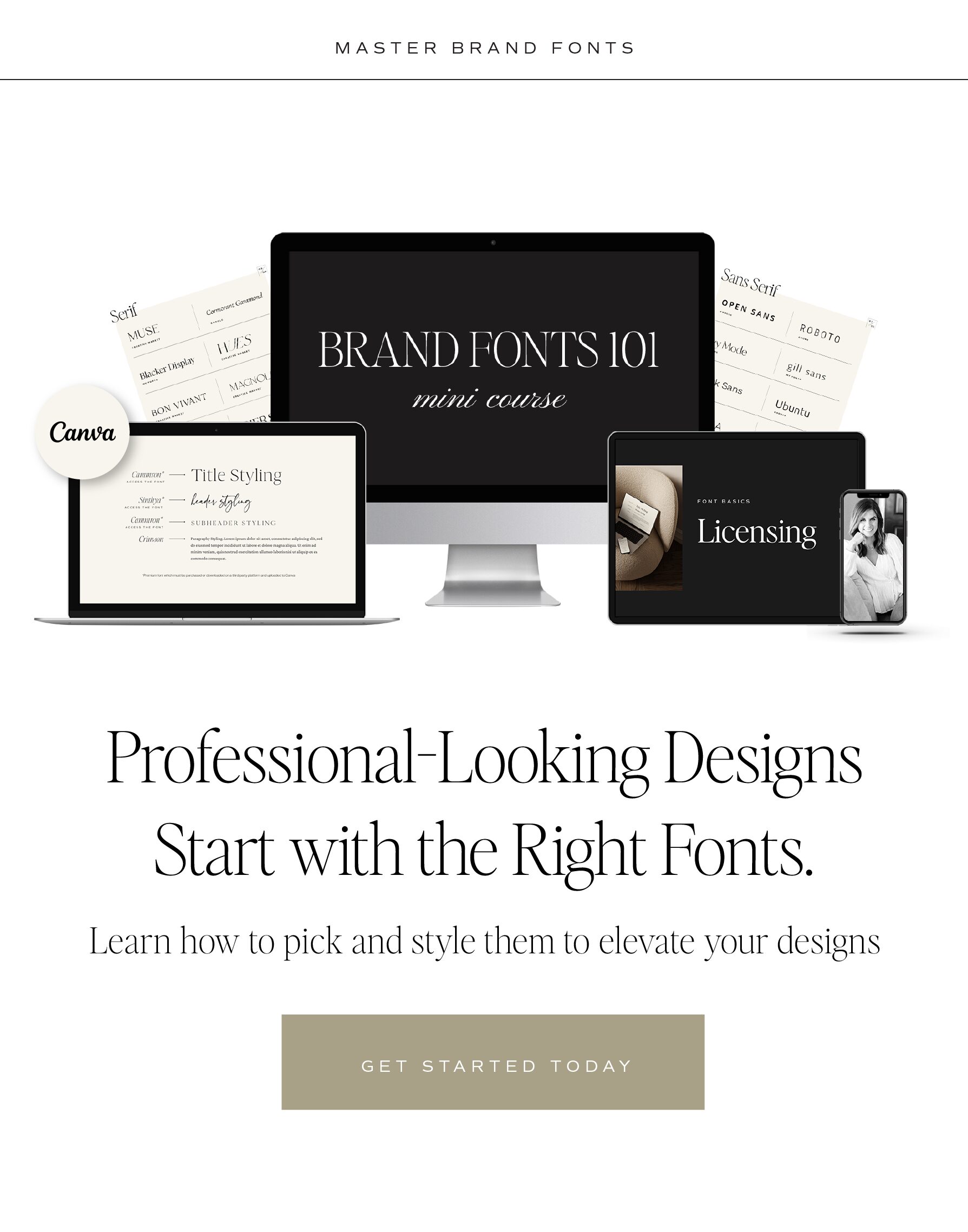brand fonts, fonts, luxury, modern